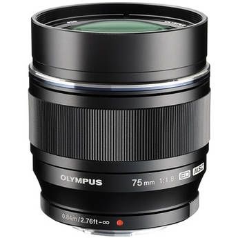Olympus M.Zuiko Digital ED 75mm F1:8 / ET-M7518 black