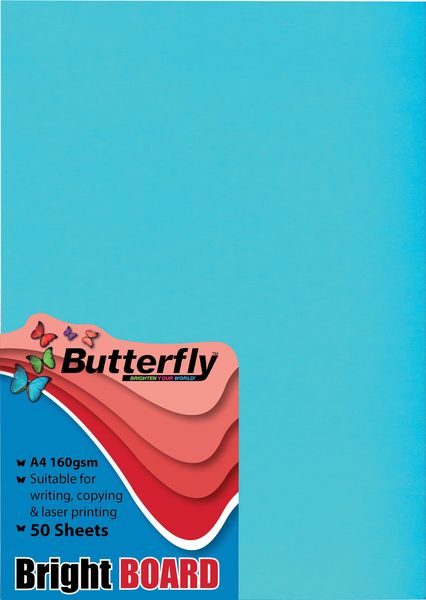 Butterfly A4 Bright Board 50s - Blue