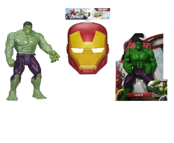 Avengers Bundle - Hulk + Hulk + Iron Man Mask