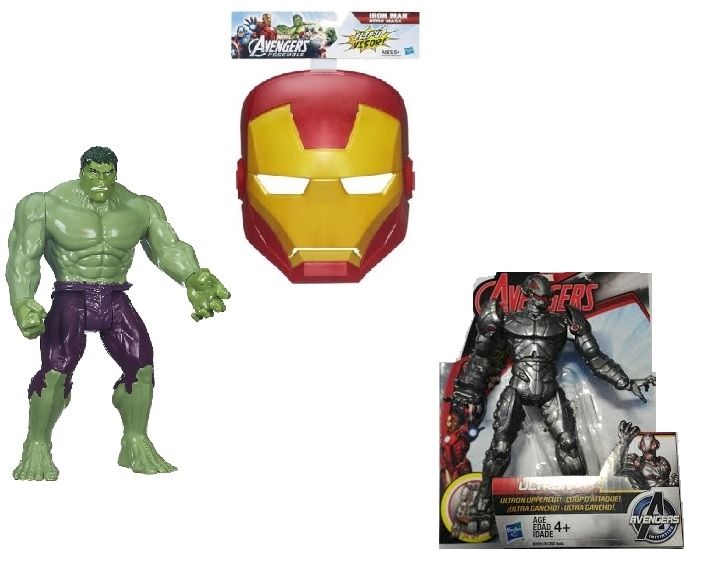 Avengers Bundle - Hulk + Ultron + Iron Man Mask