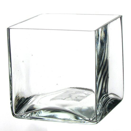 Pamper Hamper - Chunky Square Glass Vase
