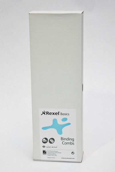 Rexel: 8mm 21 Loop PVC Binding Combs - Blue (100 Pack)