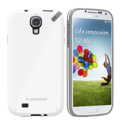 PureGear Slim Shell Case for Samsung S4 - White