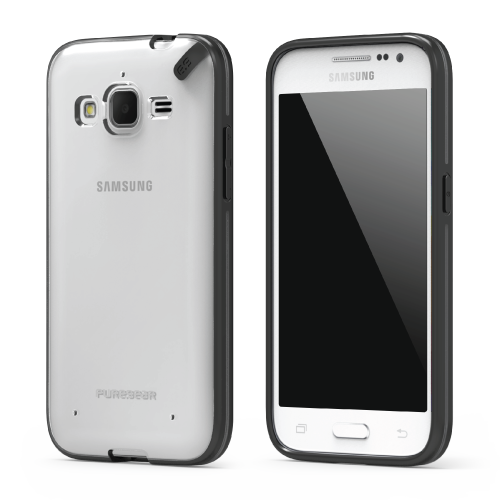 PureGear Slim Shell Case for Samsung Galaxy Core Prime - Clear/Black