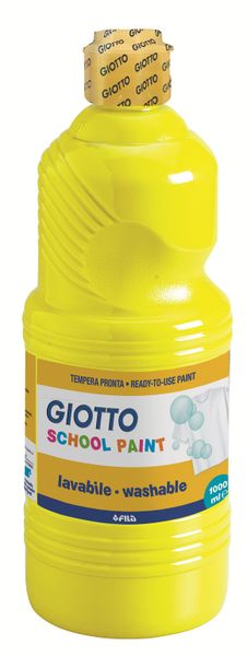 Giotto School Paint 1000ml - Primary Yellow