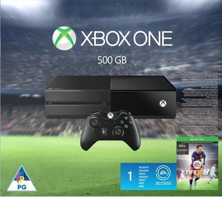 Xbox One 500GB Console + Fifa 16 Download Code (Xbox One)