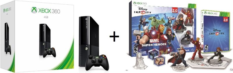 XBOX 360 4GB Console + INFINITY 2.0 Starter Pack (Xbox360)