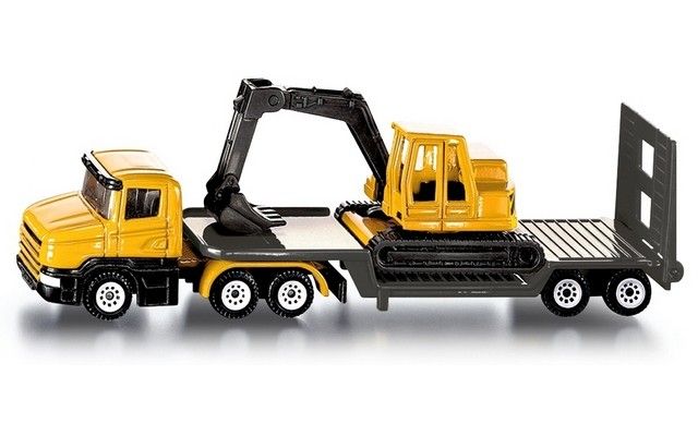 Siku Low Loader with Excavator (16cm long)