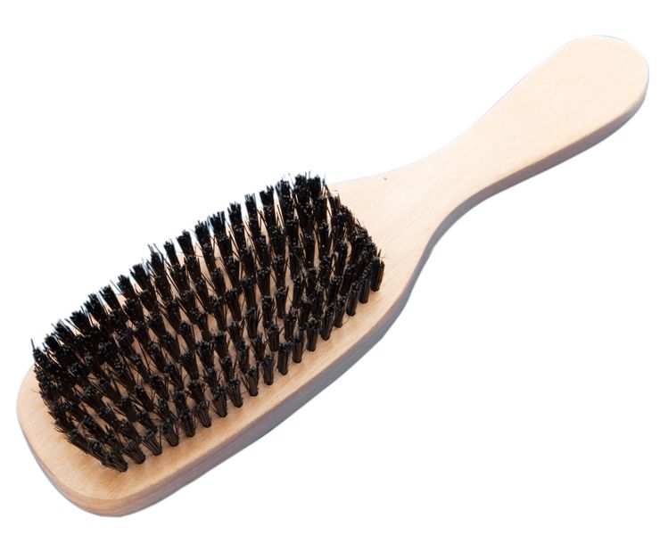Lucky Wooden Paddle Bristle Hair Brush - Large