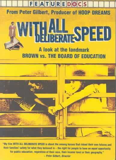 With All Deliberate Speed - (Region 1 Import DVD)