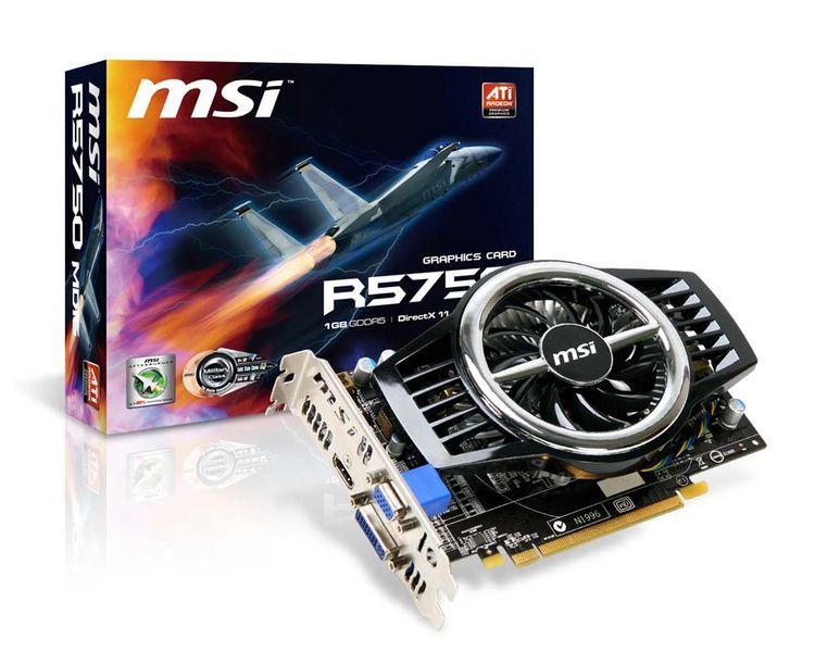 MSI ATi Radeon Graphics Card HD5750 - 1GB 128Bit GDDR5 - PCI-E