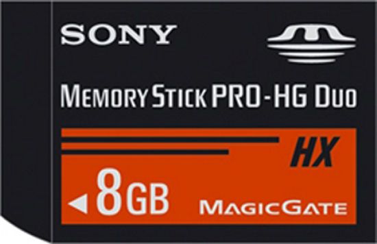 Sony 8GB Memory Stick Pro Duo Card