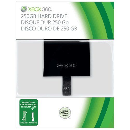 Official Xbox 360 250GB Hard Disk Drive for Slim Console (Upgrade from 4Gb Console )