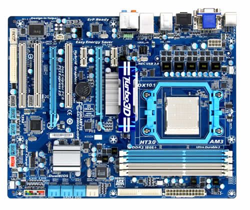 Gigabyte GA-880GA-UD3H - Socket AM3 Motherboard