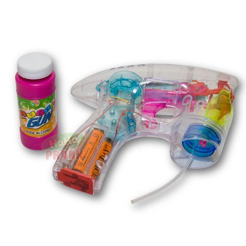 LED Bubble Gun - Funny Play Set - Battery Operated - Background Design may vary