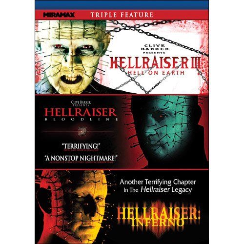 Hellraiser Triple Feature: Hellraiser III: Hell on Earth / Hellraiser IV: Bloodline / Hellraiser V: Inferno- (Region 1 Import DVD)