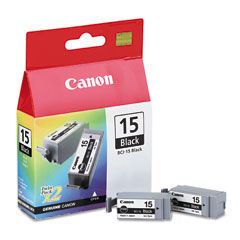 Canon BCI-15 Black Ink Cartridge Twinpack
