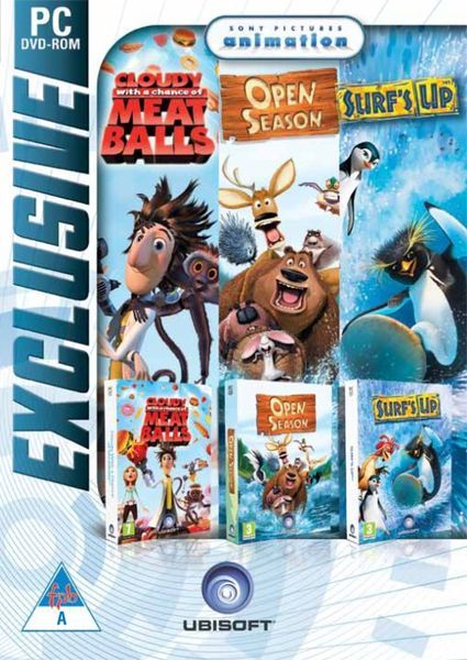 Exclusive Compilation: Cloudy With A Chance Of Meatballs + Open Season + Surfs Up (PC DVD-ROM)