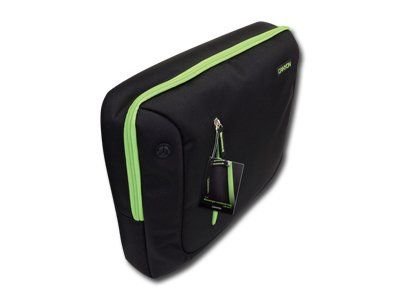 Canyon Shoulder Laptop Case Bag Black/Green