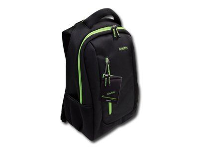 Canyon Shoulder Laptop Case - Black &amp; Green