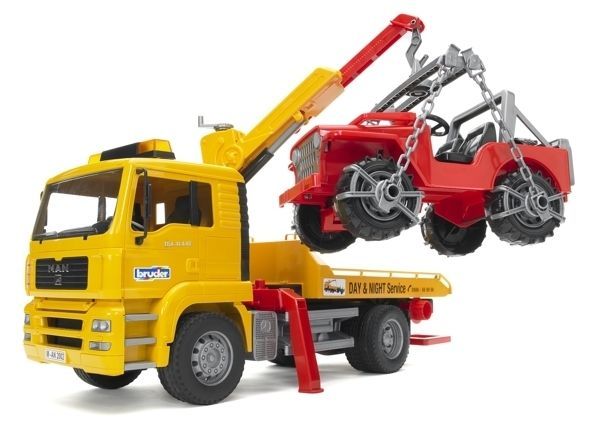 Bruder - MAN TGA Breakdown Truck With Vehicle
