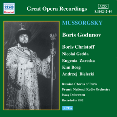 Boris Godunov (Dobrowen, Christoff, Gedda, Zareska, Borg) (CD / Album)