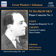 Piano Concerto No. 1 (Solomon, Halle Orchestra, Harty) (CD / Album)