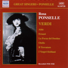 Rosa Ponselle Sings Verdi (CD / Album)