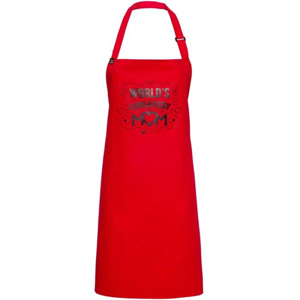 Dsa - 100% Cotton Slogan Apron Red