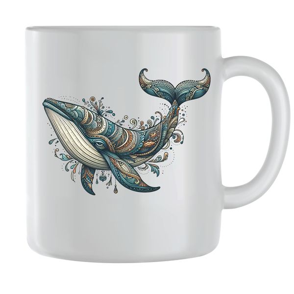 Whale6 Coffee Mugs for Men Women Sealife Graphic Design Cups Present 121