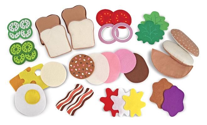 Melissa &amp; Doug Felt Food Sandwich Play Set (33 Piece)