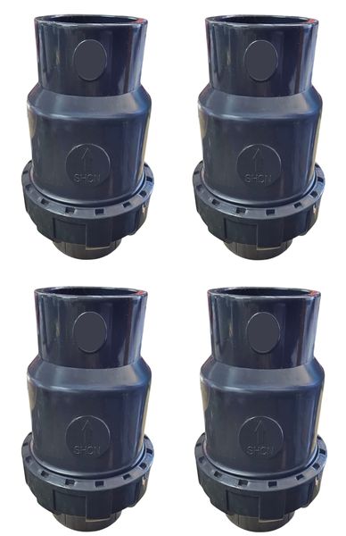 4 X 63mm Non-Return Valve With Union For Pools, Irrigation, Water Systems