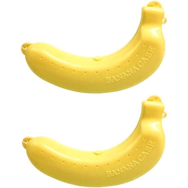 2Pcs Banana Case, Cute Banana Protector Storage Box, Portable Banana Holder