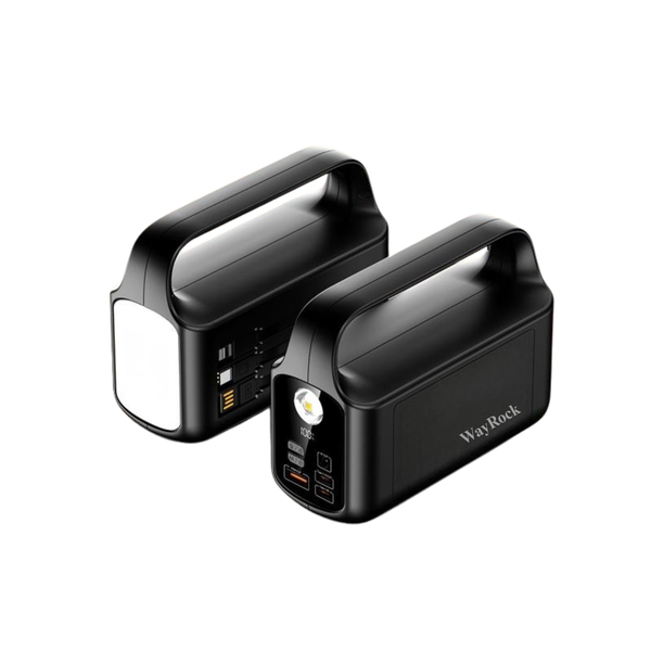 WayRock 40000mAh PD Fast Charge Power Bank, 3 Cables &amp; Dual Light Built-in