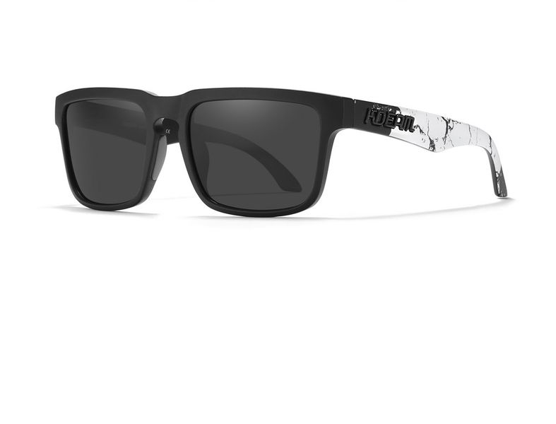 KDEAM KD332-C30 Black and White Polarized Sunglasses