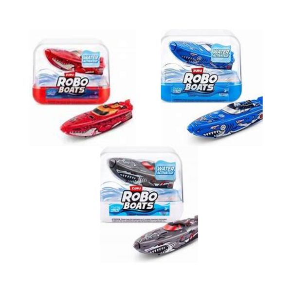 Set of 3 ZURU Robo Alive Robo Boats (Assorted Colours)