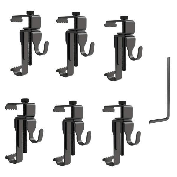 Stainless Steel Hanging Brick Clip Hooks 6pcs