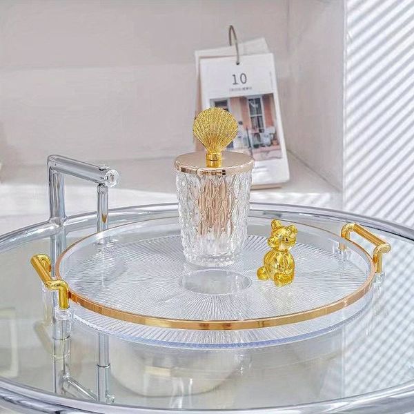 Round Tray With Handle