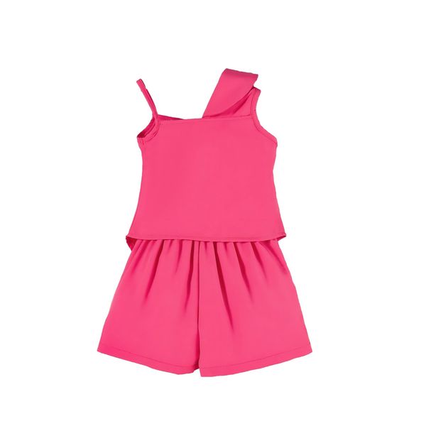 New Summer Girls' Spaghetti Strap Off-Shoulder Set
