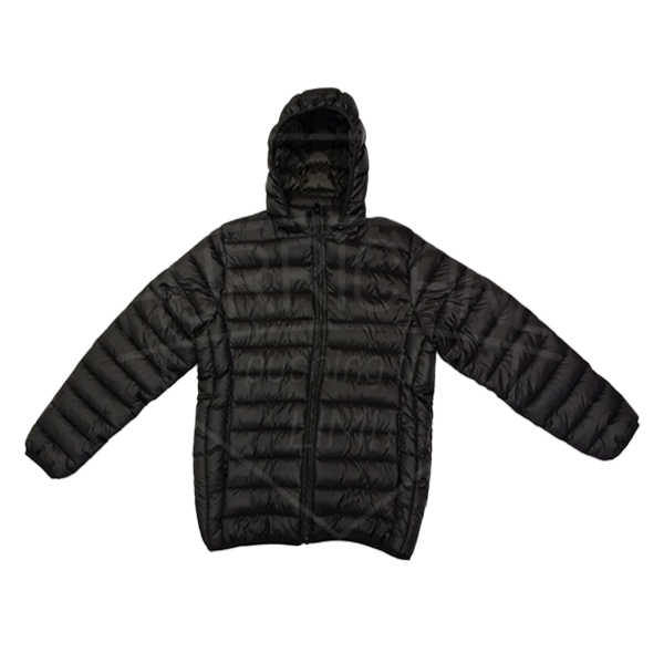 Hurricane Detachable Hood Puffer Jacket-Black