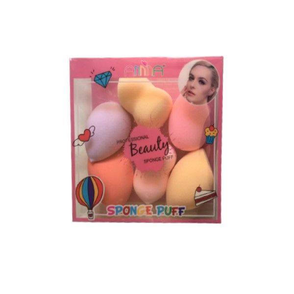 6 Piece Foundation Blending Microfiber Makeup Sponges