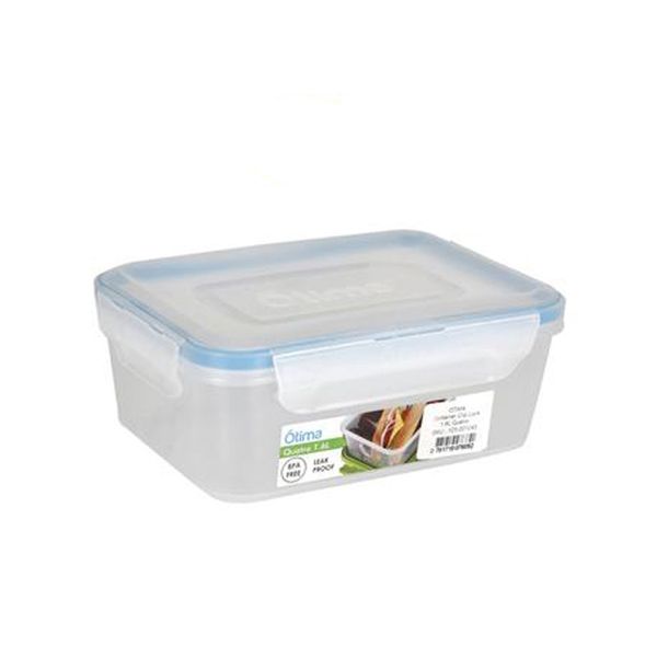 Transparent Plastic Container WIth Clip Lock - 1 x 600ml