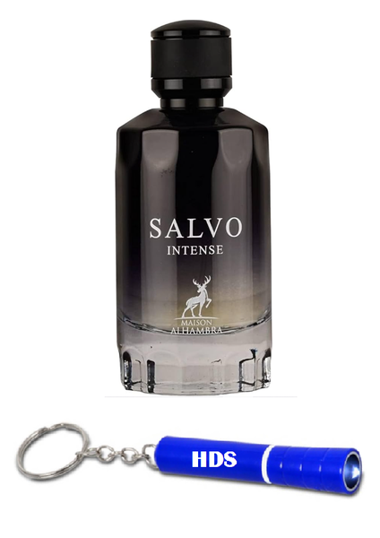 Salvo intense Eau De Parfum By Maison Alhambra - 100ml with HDS Torch