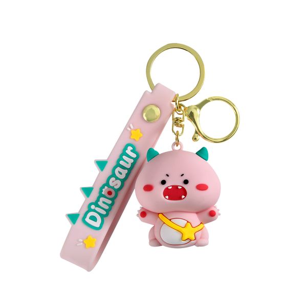 Cute little dinosaur cartoon keychain