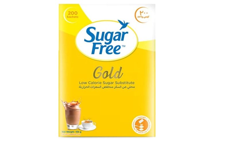 Sugar Free Gold - 200 Sachets Zero Sugar Sweetener for Tea, Coffee &amp; Baking