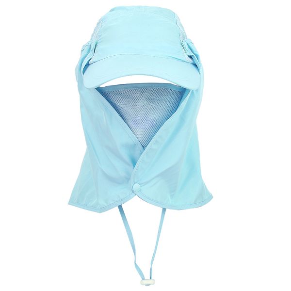 Light Blue Outdoor Detachable Hat