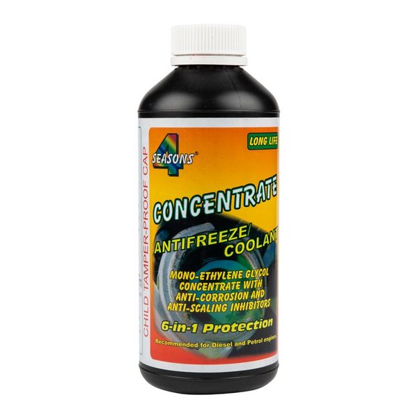 5 Seasons - Anti-Freeze 6-In-1 - 100% Concentrate - 1L - Bulk Pack of 4