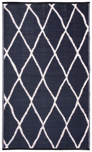 Fab Habitat Outdoor / Indoor Rug Nairobi Natural &amp; Black