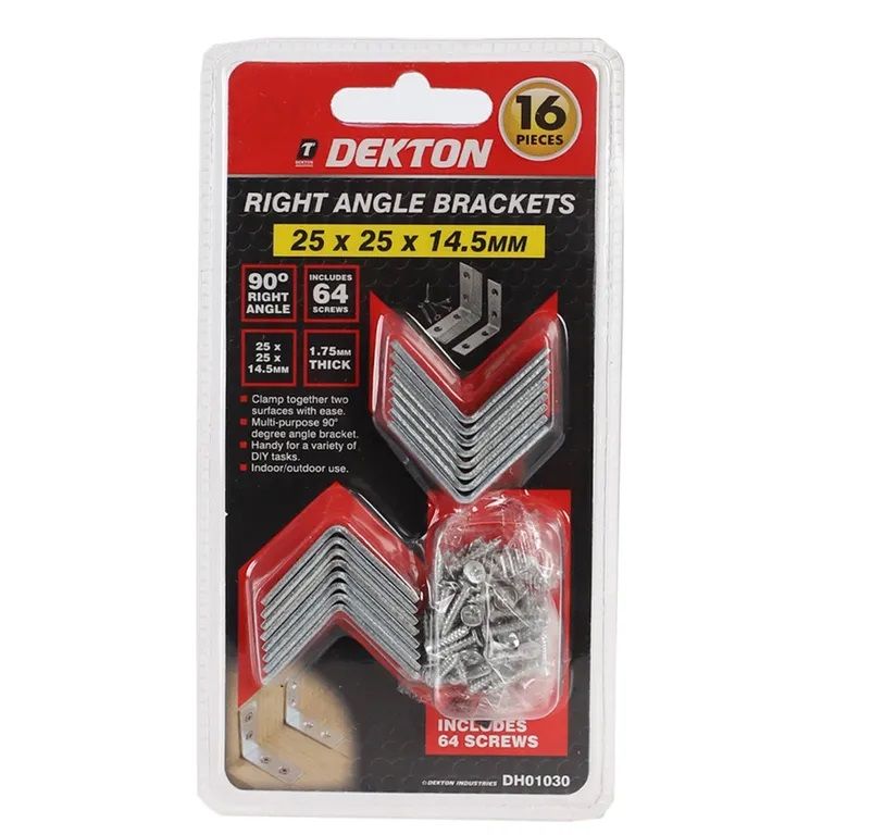 Dekton 16 Pcs Right Angle Bracket