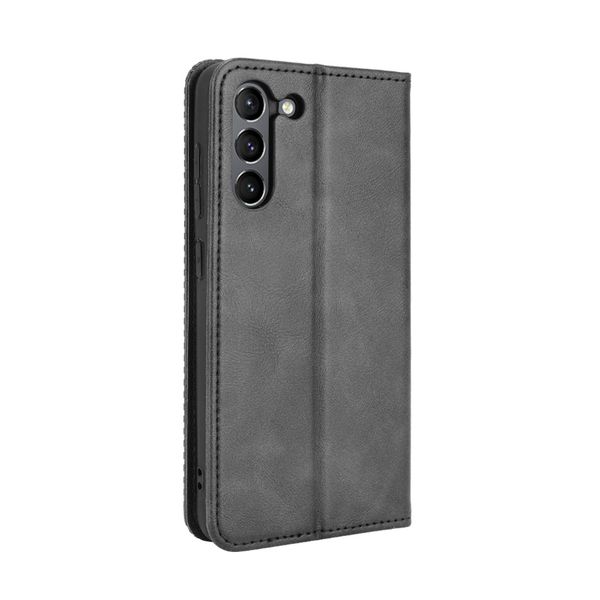 Magnetic Buckle Retro Patterned Leather Case Compatible With Samsung Galaxy S24 Plus